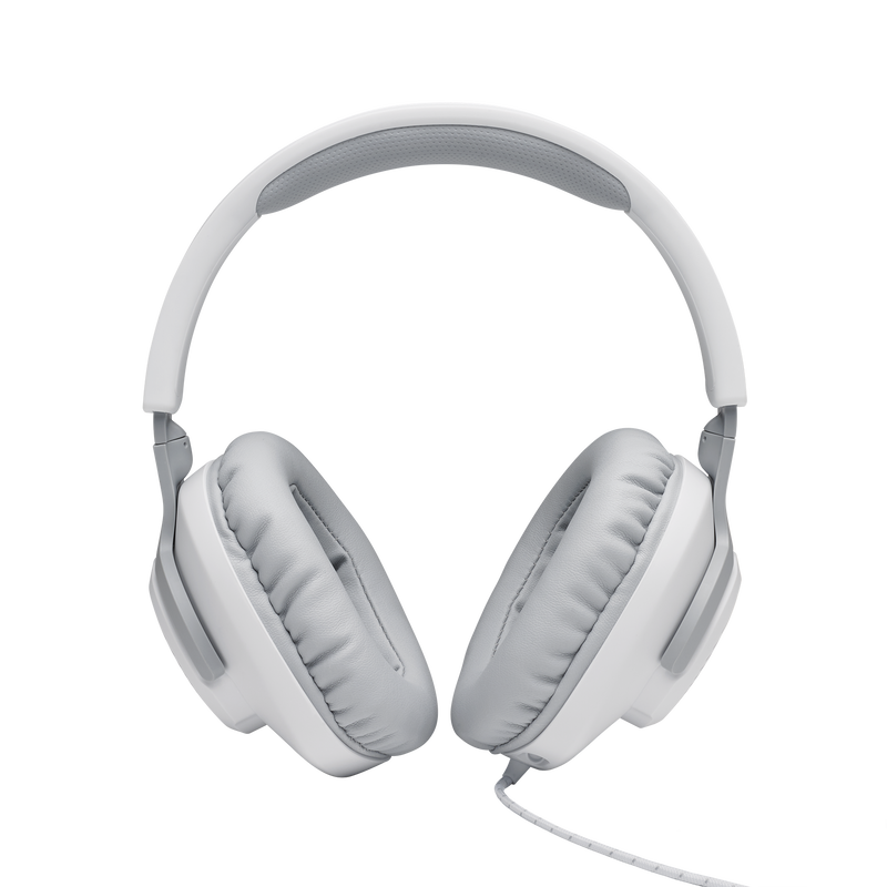 JBL Quantum 100 - White - Wired over-ear gaming headset with flip-up mic - Detailshot 2 image number null